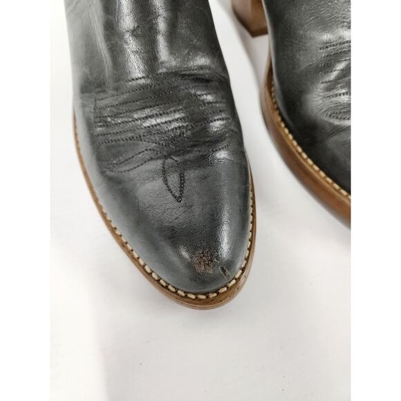Dingo Acme Men\'s Leather Gray Western Cowboy Boots, Sz 10D, Stitched/Embroidered main image 10